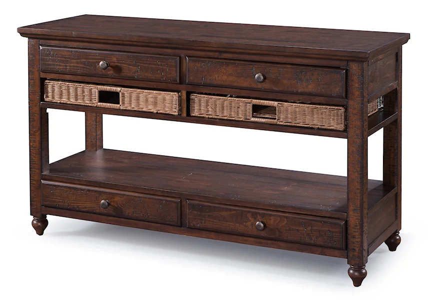 Cottage Lane Occasional Tables Rectangular Sofa Table by Magnussen Home at Conlin's Furniture