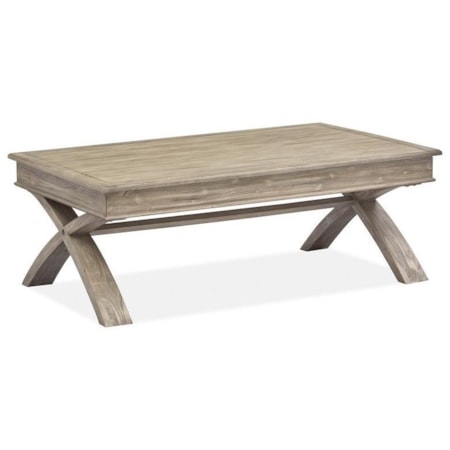 Casual Lift Top Storage Cocktail Table