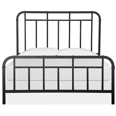 Queen Metal Panel Bed