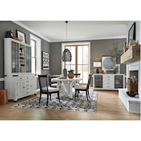 Farmhouse Industrial Casual Dining Room Group