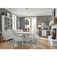 Farmhouse Industrial Formal Dining Room Group