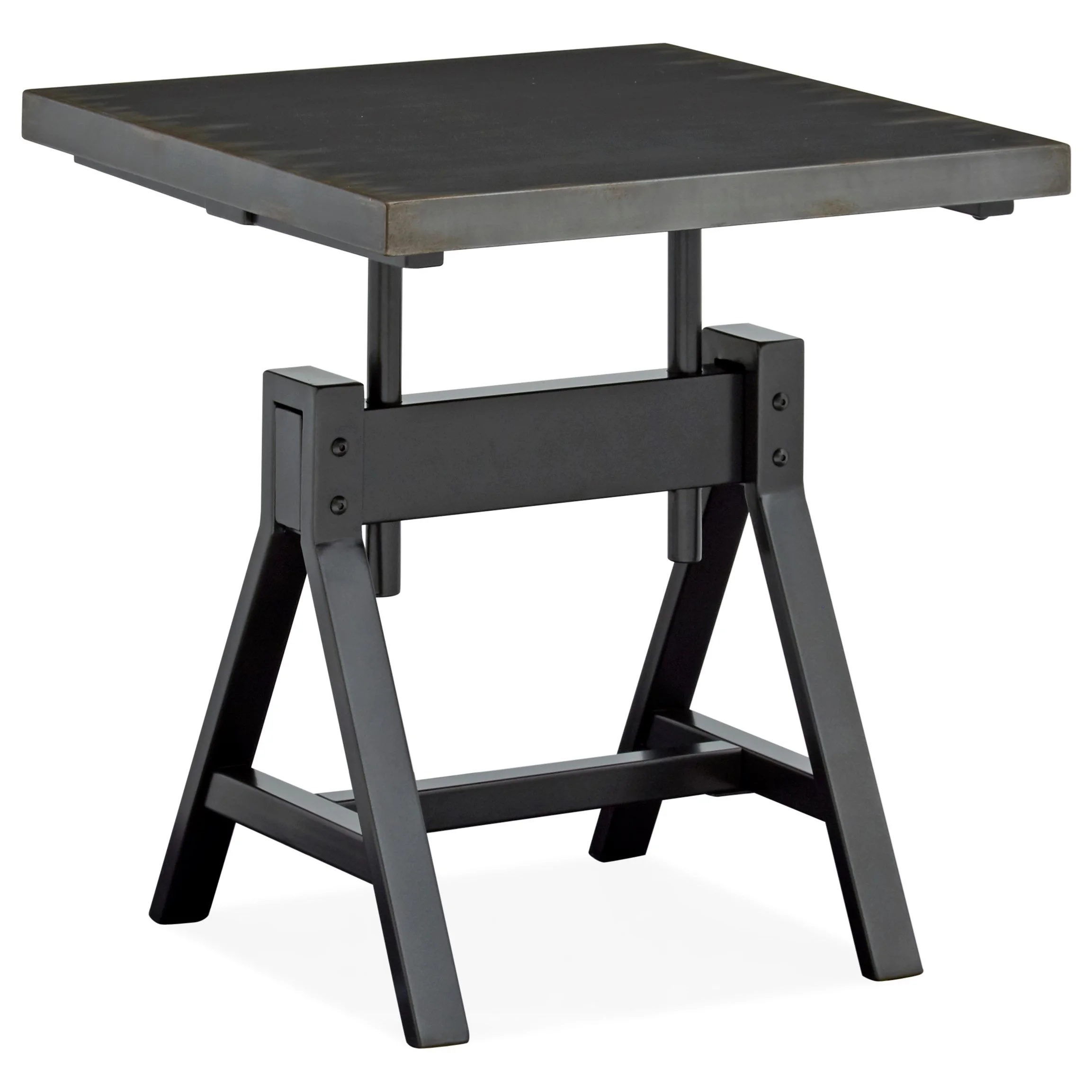 Magnussen Home Hartley T498901 Industrial Square End Table Mueller