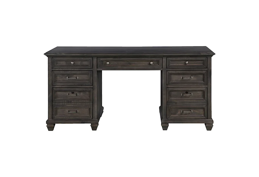 Sutton Place Home Office Executive Desk by Magnussen Home at Howell Furniture