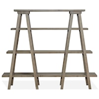 Rustic Bookshelf with Removable Shelving