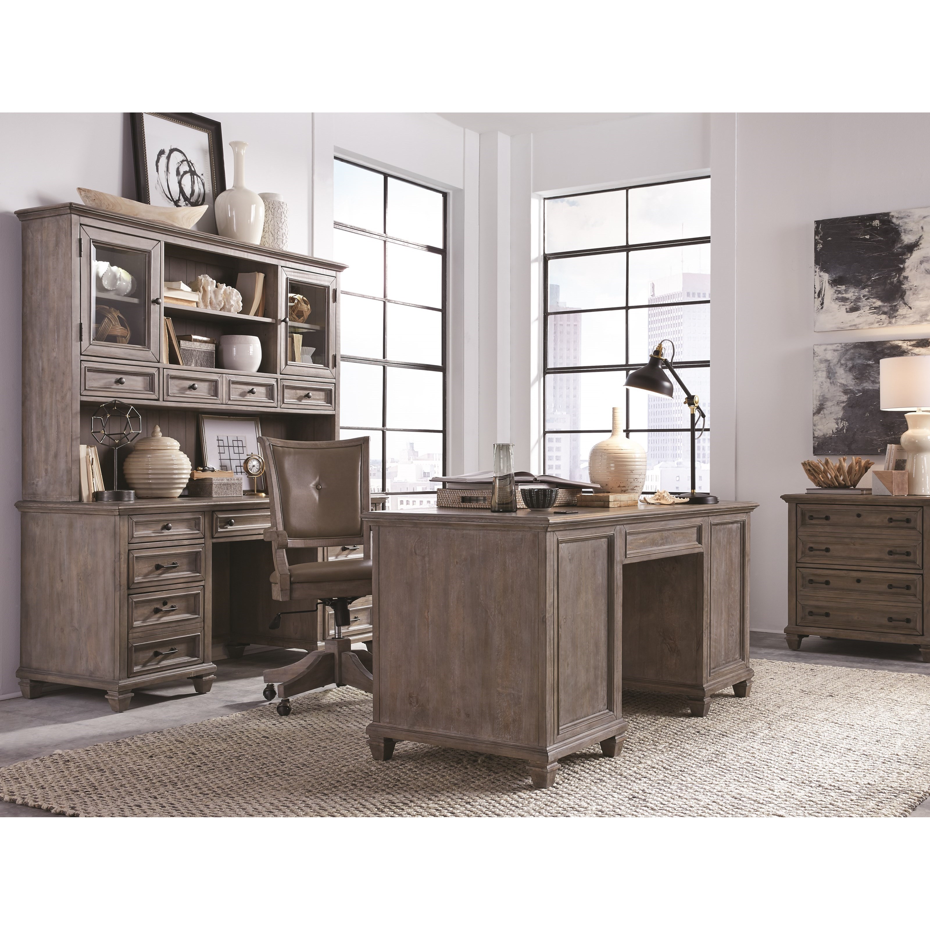 Sharon Lancaster Credenza & Hutch