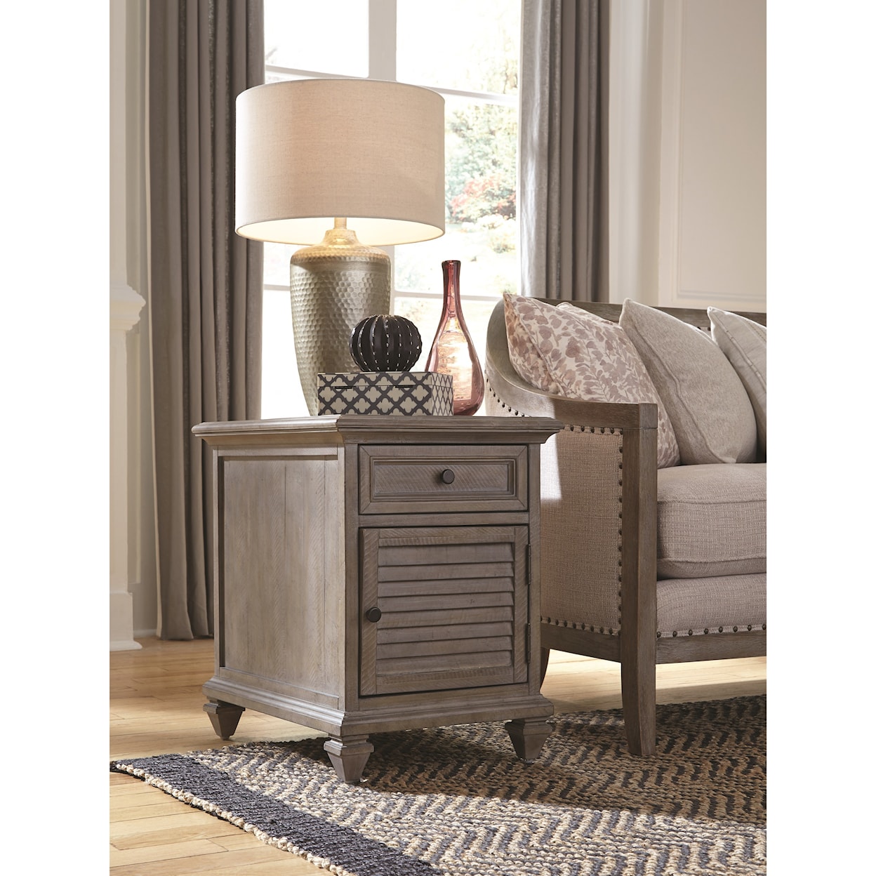 Magnussen Home Lancaster Occasional Tables Chairside End Table