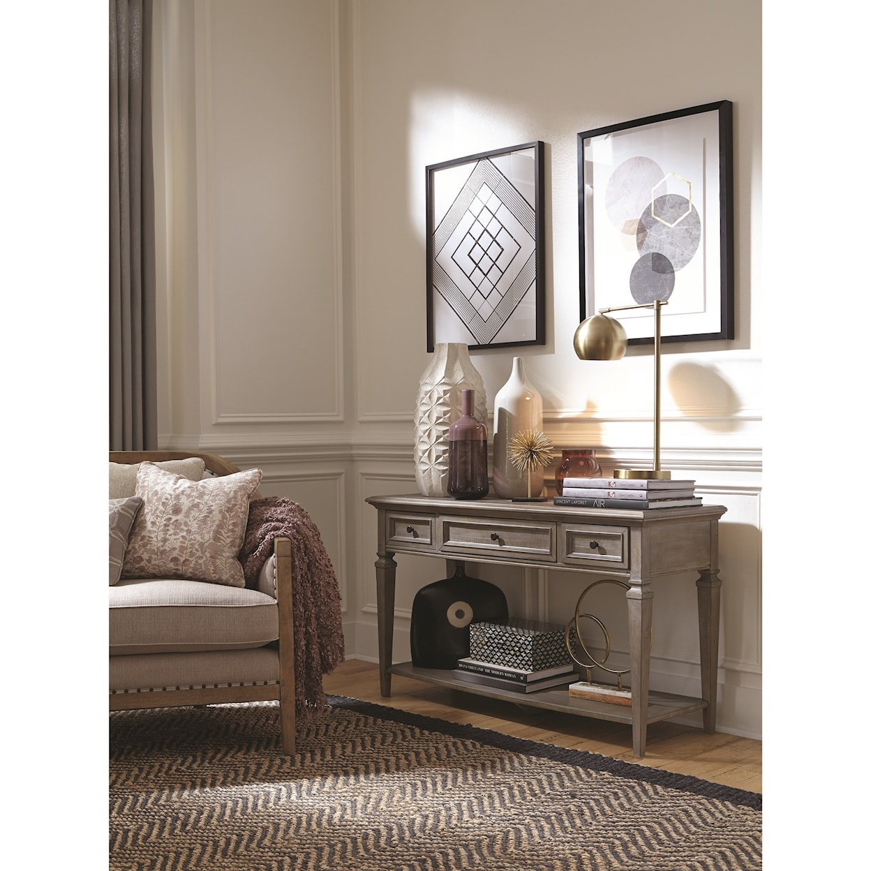 Magnussen Home Lancaster Occasional Tables Sofa Table