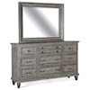 Magnussen Home Lancaster Bedroom Dresser and Mirror Set