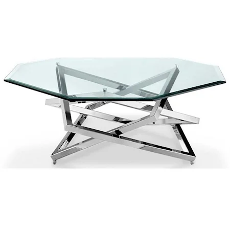 Contemporary Octagonal Cocktail Table