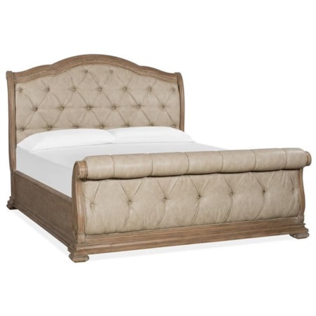 Queen Upholstered Sleigh Bed