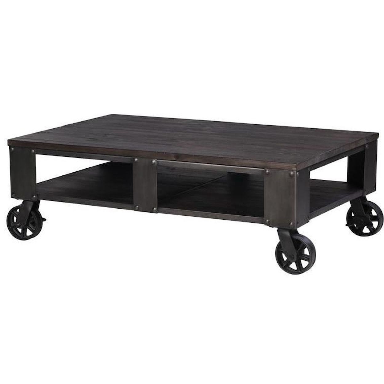 Magnussen Home Milford Occasional Tables Rectangular Cocktail Table