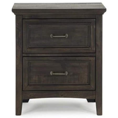 Traditional Two Drawer Nightstand
