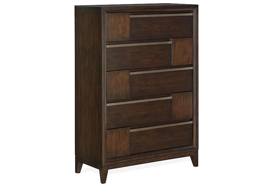 Modern Geometry Bedroom Chest of Drawers by Magnussen Home at Suburban Furniture