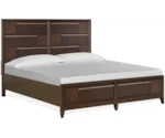 Magnussen Home Modern Geometry Bedroom Queen Storage Bed