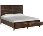Magnussen Home Modern Geometry Bedroom Queen Storage Bed