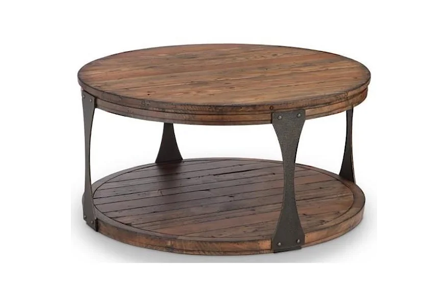 Montgomery Occasional Tables Round Cocktail Table with Casters by Magnussen Home at Esprit Decor Home Furnishings