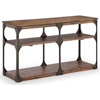 Rustic Industrial Rectangular Sofa Table