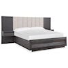 Magnussen Home Wentworth Village Bedroom King Wall Upholstered Bed