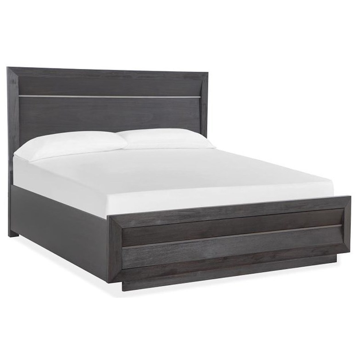 Magnussen Home Wentworth Village Bedroom King Wood/Metal Panel Bed