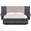 Magnussen Home Wentworth Village Bedroom Cali King Wall Upholstered Bed w/Storage