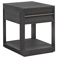 Contemporary Rectangular End Table with 1 Drawer