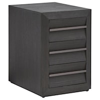 Contemporary Chairside End Table with 3 Drawers