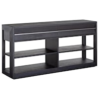 Contemporary 2-Drawer Console Sofa Table with Adjustable Shelves
