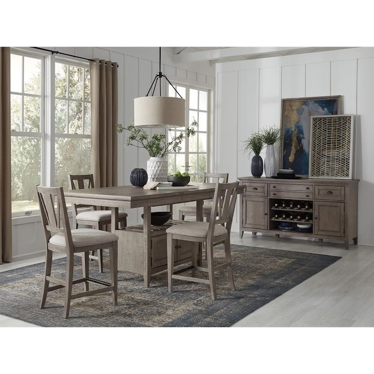 Magnussen Home Paxton Place Dining Casual Counter Dining Room Group