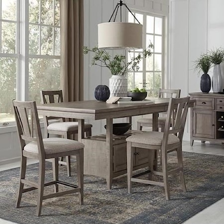 5-Piece Counter Height Dining Set