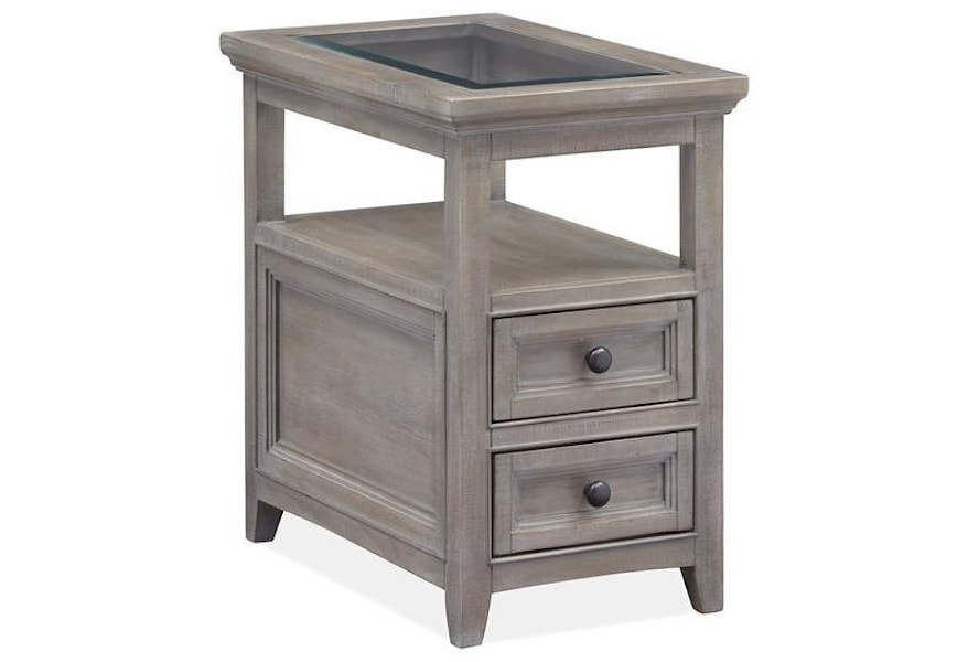 Paxton Place Dovetail Grey Small Drawer Nightstand From Magnussen