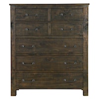 Transitional Rustic 5-Drawer Chest 