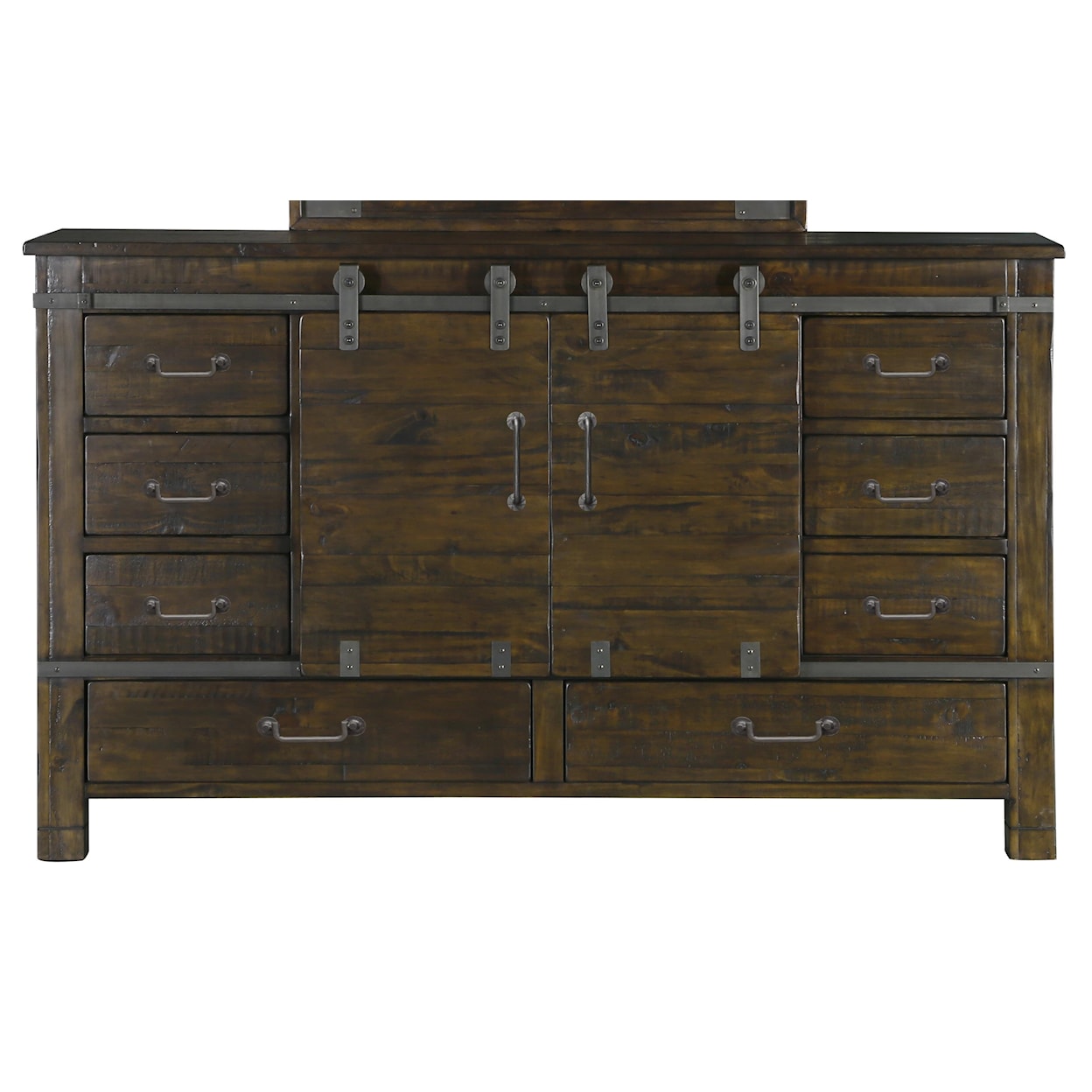 Magnussen Home Pine Hill Bedroom Sliding Door Dresser