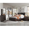 Magnussen Home Pine Hill Bedroom Cal King Panel Bed with Storage Footboard