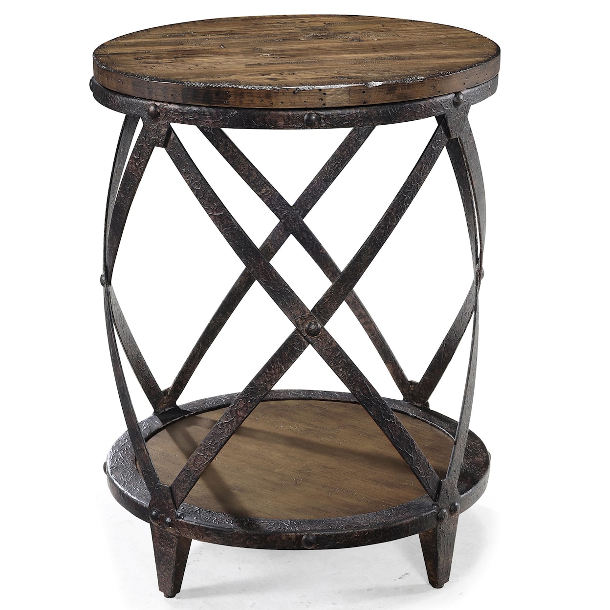 Magnussen Home Pinebrook Occasional Tables Round Accent End Table