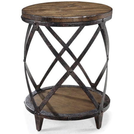 Round Accent End Table