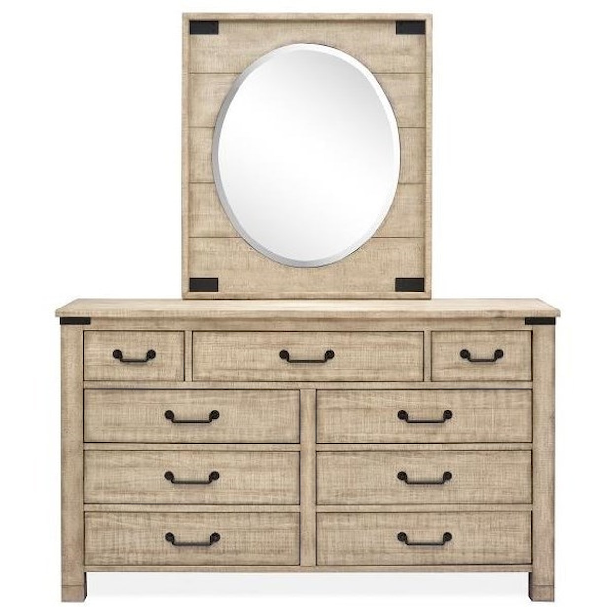Magnussen Home Radcliffe Bedroom Portrait Oval Mirror