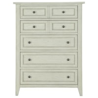 Traditional 5-Drawer Chest with Top Felt-Lined Drawer