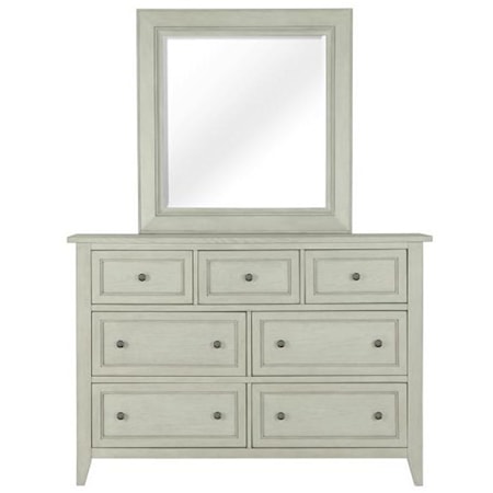 7 Drawer Dresser and Mirror