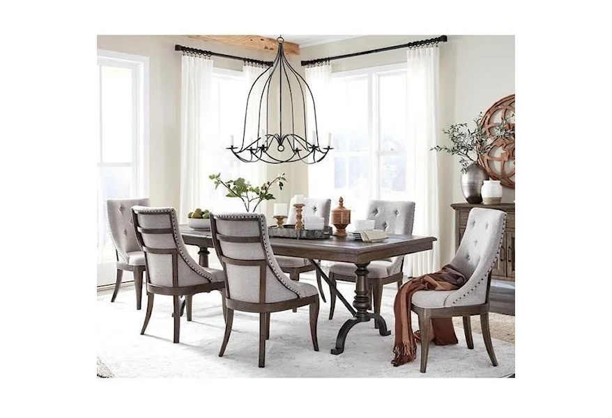 Withers Grove 7-Piece Table and Chair Set by Belfort Select at Belfort Furniture