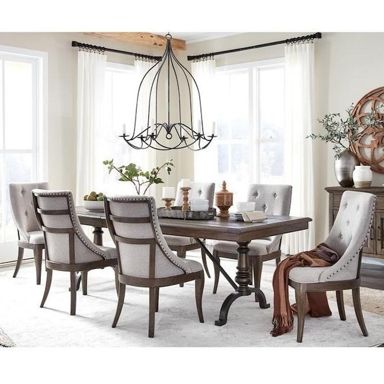 Magnussen Home Roxbury Manor Dining 7-Piece Table and Chair Set