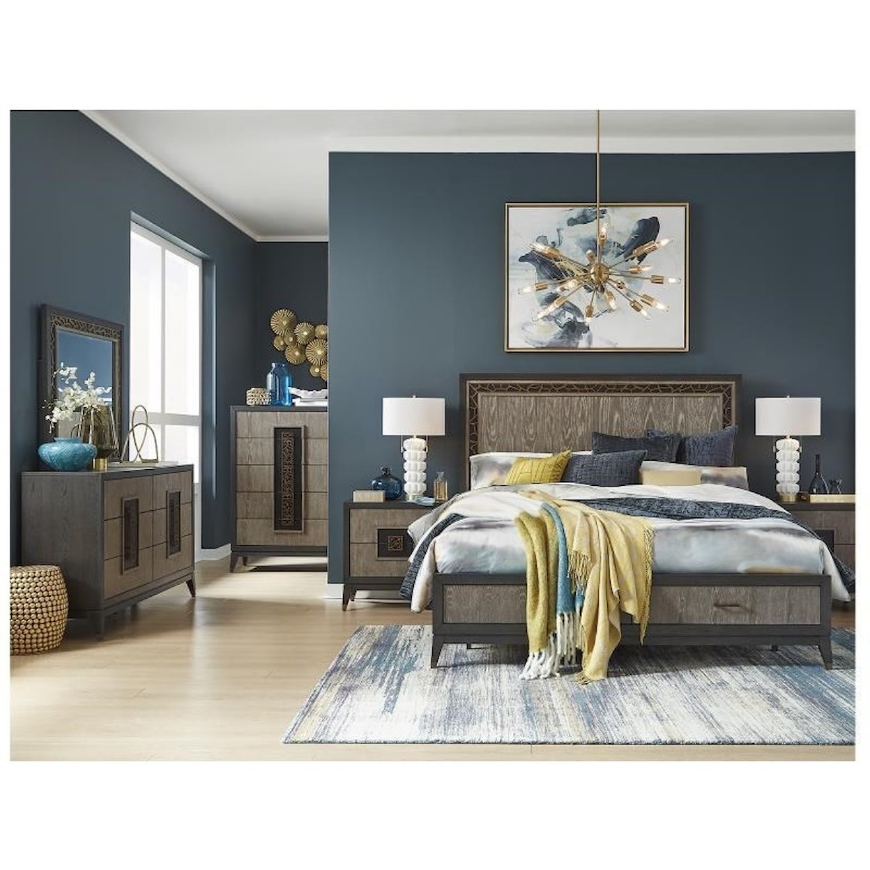 Magnussen Home Ryker Bedroom King Panel Storage Bed