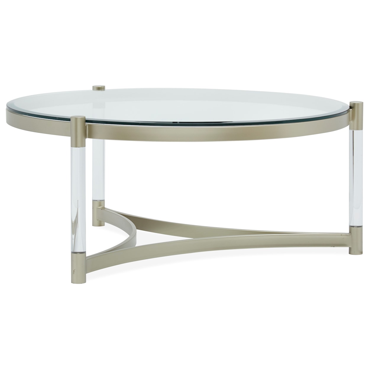 Magnussen Home Silas Occasional Tables Round Cocktail Table