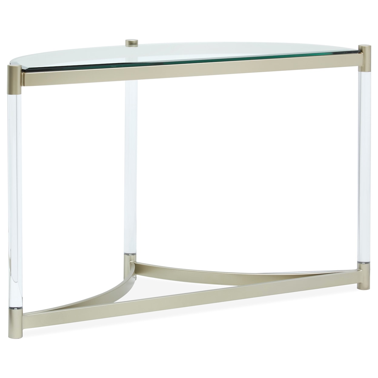 Magnussen Home Silas Occasional Tables Demilune Sofa Table