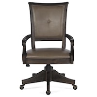 Transitional Office Swivel Chair with Casters