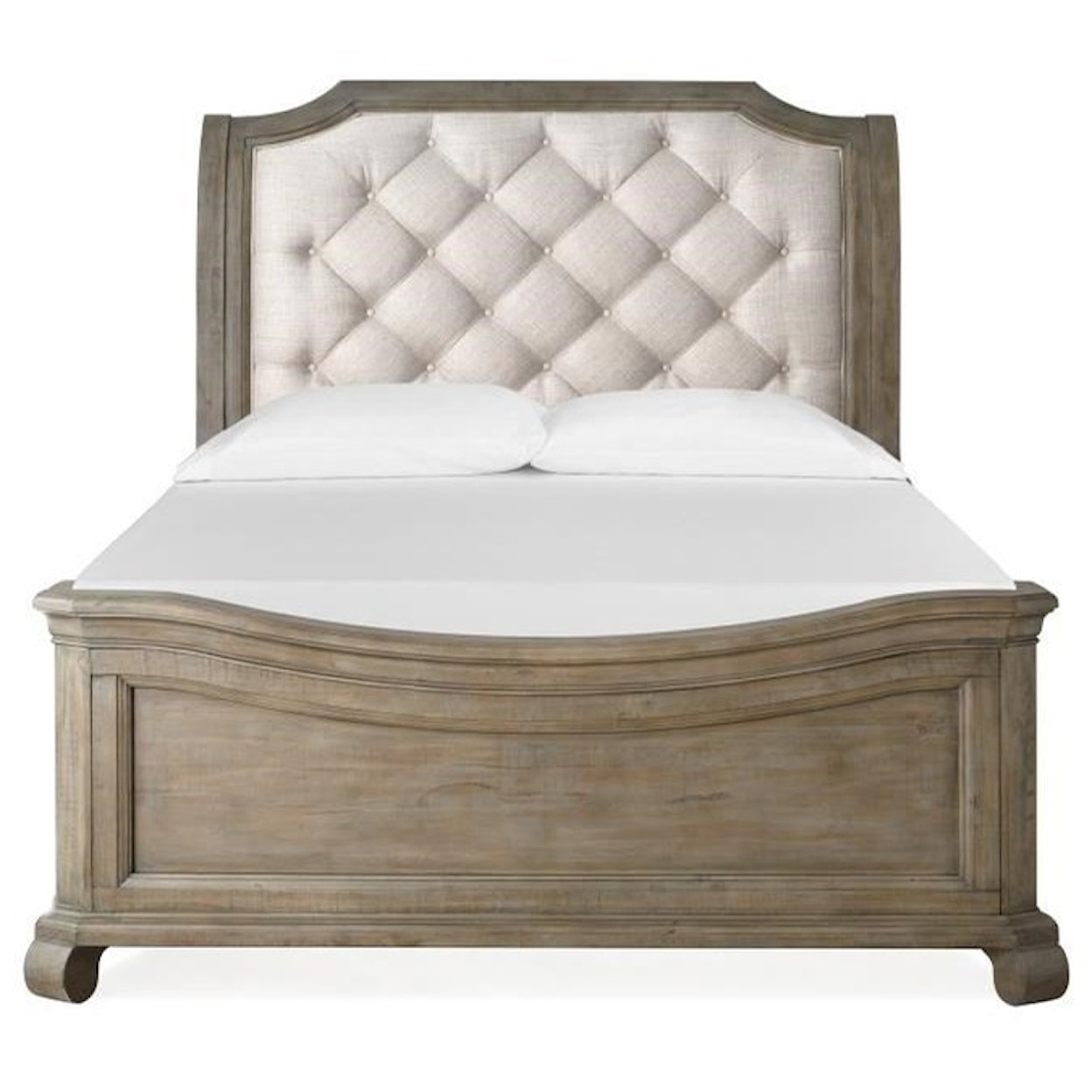 Magnussen Home Tinley Park Bedroom Queen Upholstered Sleigh Bed