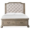 Magnussen Home Tinley Park Bedroom California King Sleigh Upholstered Bed