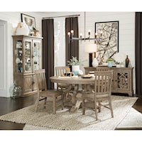 Relaxed Vintage 6-Piece Casual Dining Room Group