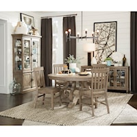 Relaxed Vintage 7-Piece Casual Dining Room Group