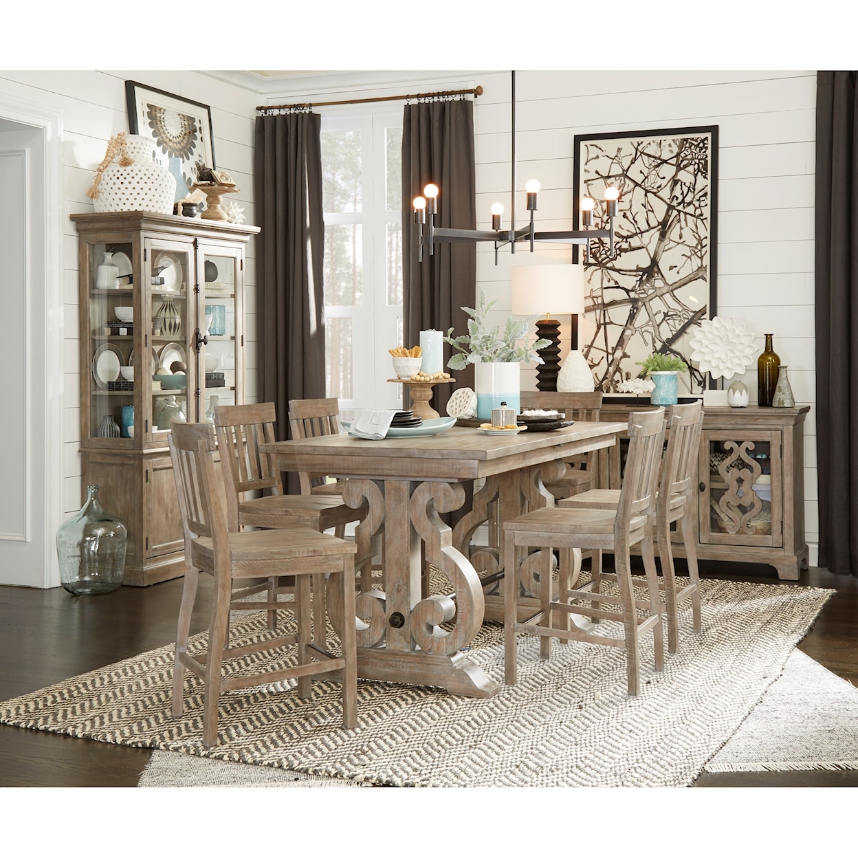 Magnussen Home Tinley Park Dining Formal Dining Room Group