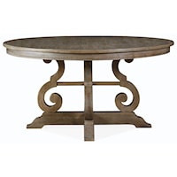 Relaxed Vintage 60" Round Dining Table